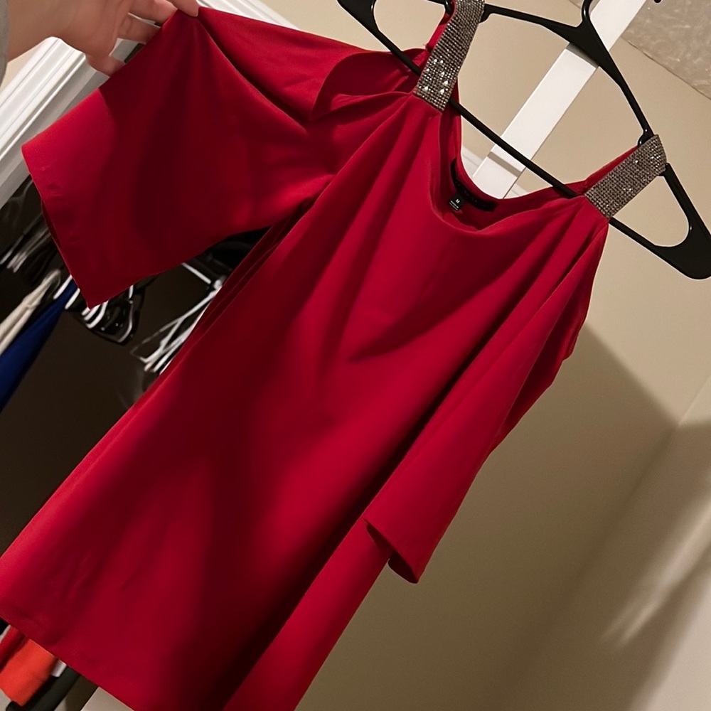 Shoulder-less. Never worn